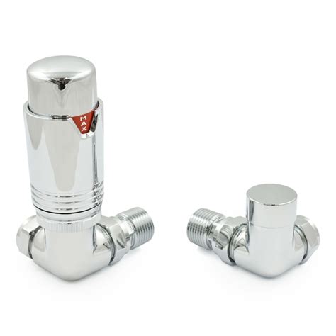 Prestige Echo Corner Trv Radiator Valve Chrome