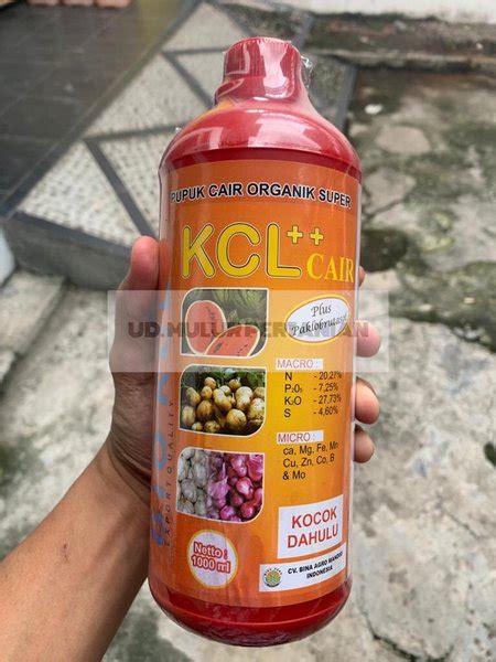 Jual Pupuk Cair Organik Super Bio Kcl Kcl Cair Liter Bina Agro