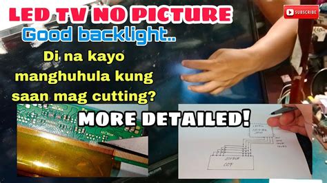 How To Fix Led Tv No Picture Problem Good Backlight Detailed YouTube