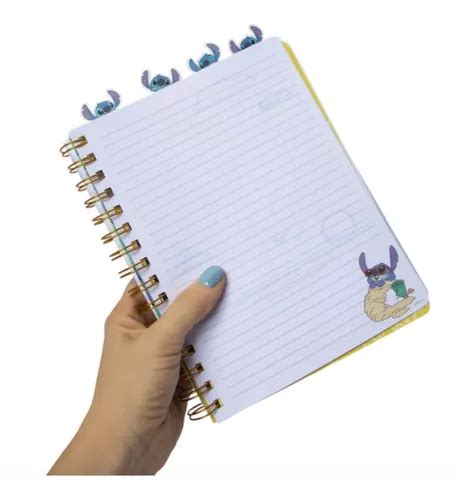 Libreta Diario Disney Stitch Separadores Y Hojas Decoradas En Venta