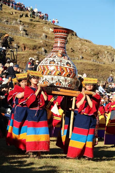 Celebración Inti Raymi En Cusco Peru Imagen de archivo editorial