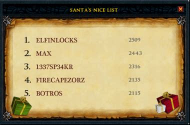 Get Into Nice List Entries In The RS3: 2023 Christmas Event - The Nature Hero