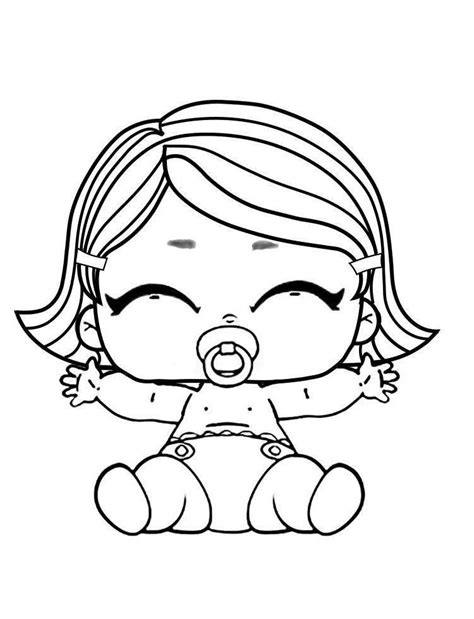 Раскраска Лол Малышки распечатать бесплатно