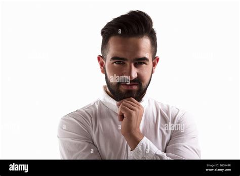 Thoughtful Handsome Man Stock Photo Alamy