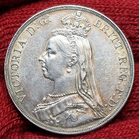 England Gro Britannien Uk Crown Silber Queen Victoria Jubilee