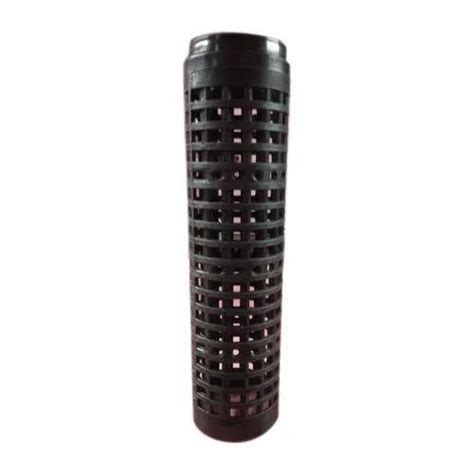 Black Plastic Perforated Tube For Textile Industry Size Diameter 5