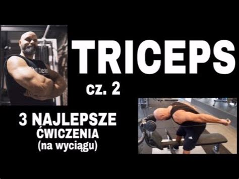 Triceps 3 najlepsze ćwiczenia na wyciągu cz 2 YouTube