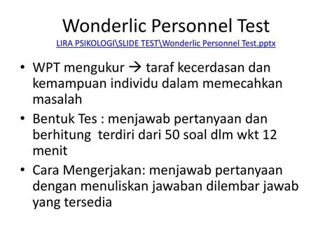 Sample Wonderlic Test with Answers and Explanations