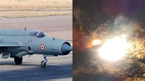 Rajasthan India Iafs Mig 21 Fighter Jet Crashes In Jaisalmer Pilot