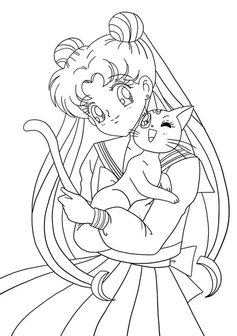 Sailor Moon Da Colorare Portalebambini It