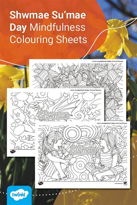 Shwmae Su’mae Day Mindfulness Colouring Sheets