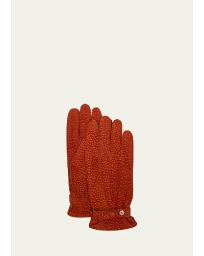 Red Hestra Gloves For Men Lyst