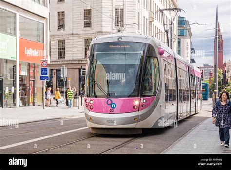 Wolverhampton Bound West Midlands Metro At Bull St In Birmingham The Tramway Connects