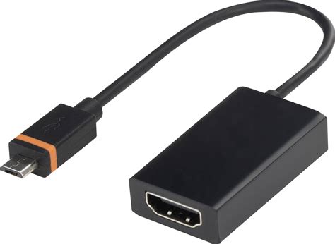 Renkforce Rf 4173165 Hdmi Adapter 1x Slimport 1x Hdmi Bus Zwart 0