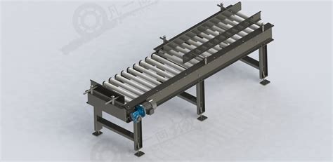 带导向板滚筒输送机模型图下载 凡一商城