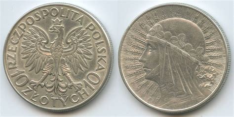 Polen 10 Zlotych 10 Zloty 1932 M 5750 Polonia Queen Jadwiga