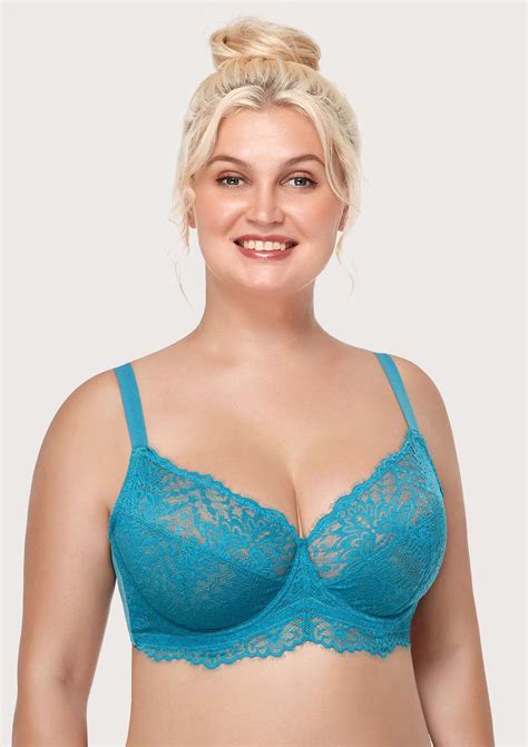 Sunflower Horizon Blue Unlined Underwire Lace Bra Set Hsia