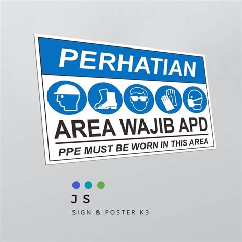 Jual Sticker K Safetysign Area Wajib Apd Shopee Indonesia