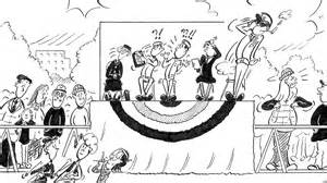 Brian Nelson Laurel cartoon on Worcester Veterans Day Parade