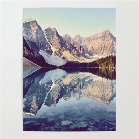 Moraine Lake Reflection Poster by Adventure Is Calling | Society6