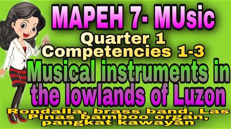 MAPEH 7 Music Quarter 1 Music Of Lowland Luzon Instrumental Music