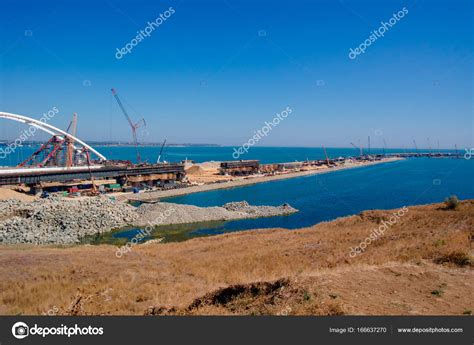 Kerch Strait Bridge, 2017 — Stock Photo © hexehexe #166637270