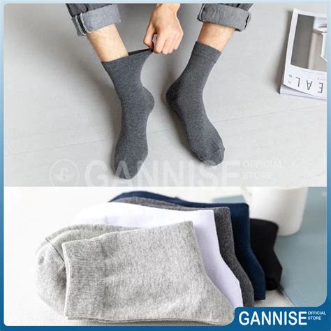 Jual Gannise Kaos Kaki Polos Diatas Mata Kaki Kaoskaki Office Olahraga Socks Multifungsi