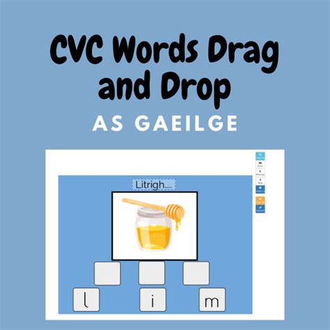 Mash Seachtain Na Gaeilge CVC Word Drag And Drop GAEILGE Boom Cards