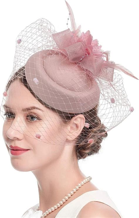 Fascinator Hats For Women S S Vintage Pillbox Hat Kentucky Derby