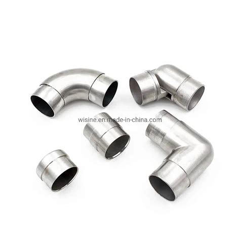 Stainless Steel Balustrade Tube Joint Stair Railing Pipe Elbow China