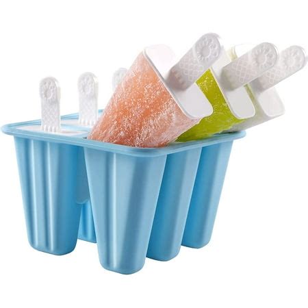 Popsicle Molds with Sticks, Silicone Popsicle Molds Easy Release ...