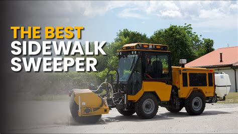 The Best Sidewalk Sweeper Power Angle Sweeper By Trackless Vehicles