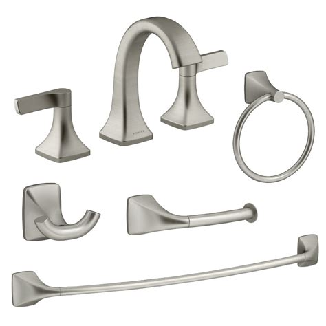 Shop Kohler Maxton Brushed Nickel Bathroom Faucet And Bath Hardware Set