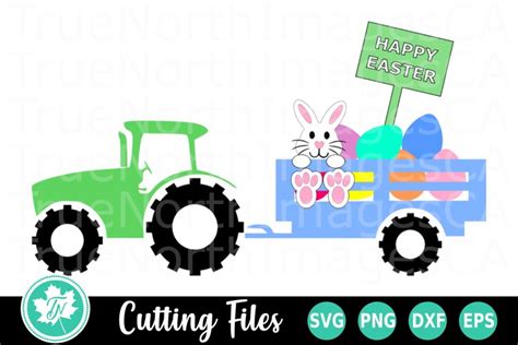 Easter Svg Happy Easter Svg Easter Tractor Svg