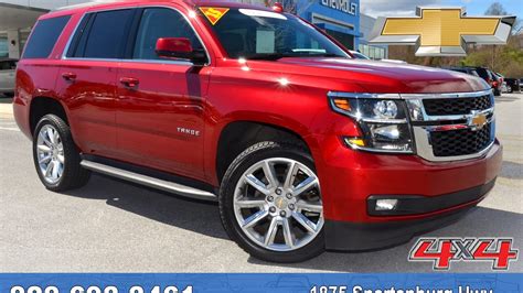 U7487 2015 Chevrolet Tahoe Lt 4x4 Crystal Red Tintcoat Youtube