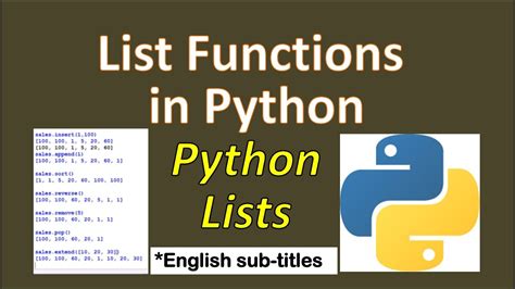 Python List Function Python List Function Append Python List Full