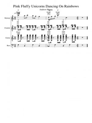 Free sheet music: Pink Fluffy Unicorns- by Andrew Huang, Play and ...