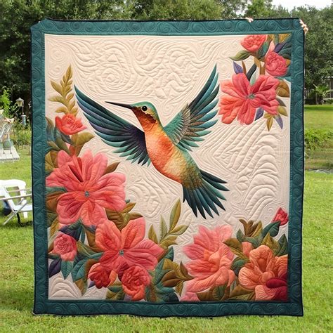 Hummingbird Hm12102305 Quilt Blanket Charming Favor