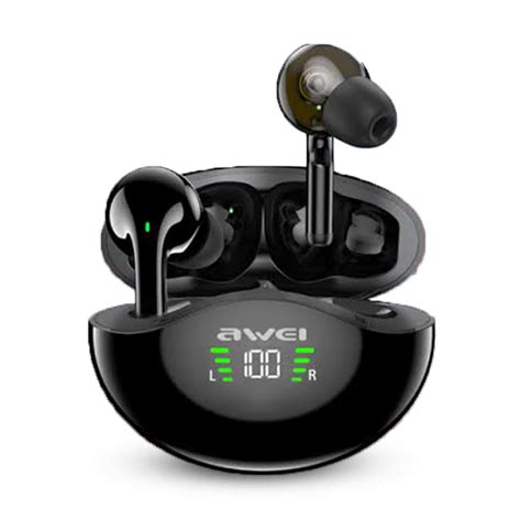 Awei T12p Tws Wireless Earbuds Black