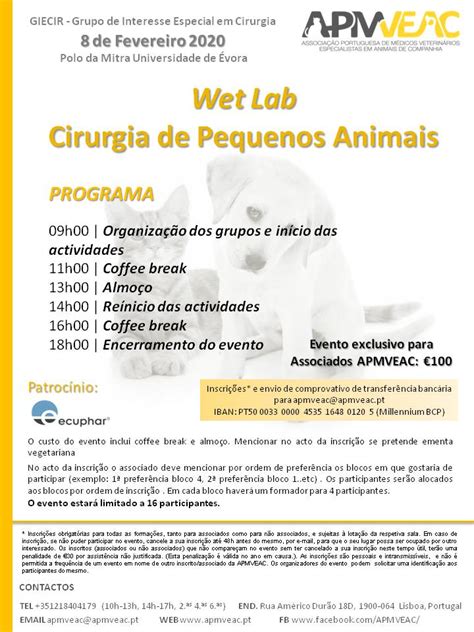 Wet Lab Cirurgia De Pequenos Animais Vora Apmveac