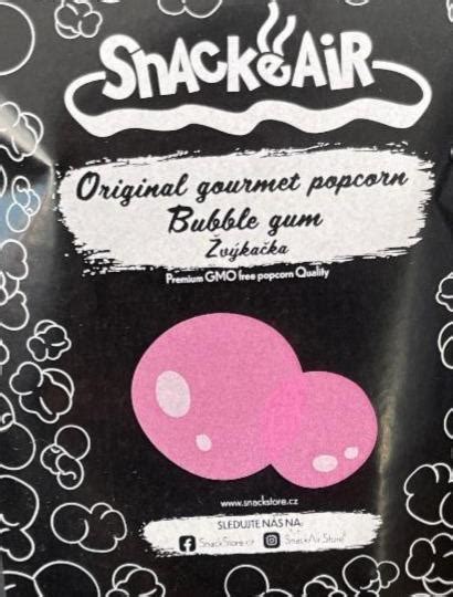 Original Gourmet Popcorn Bubble Gum Snackeair Kalorie Kj A Nutri N