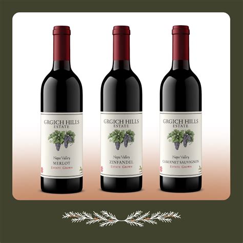 Wines Grgich Hills Estate Napa Cabernet Sauvignon Napa Chardonnay