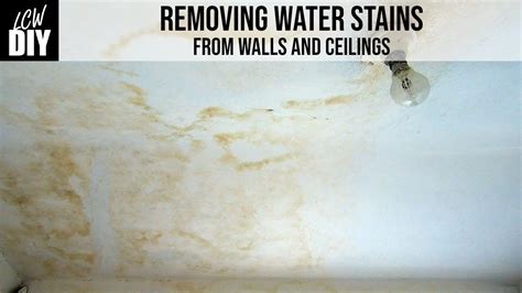 How To Remove Water Stains On Ceiling And Walls DIY Vlog 9 YouTube