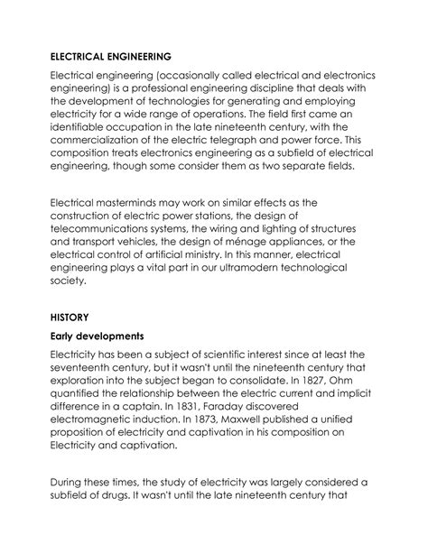 Electric Engineering Lecture Notes Electrical Engineering