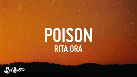 Rita Ora Poison Lyrics I Pick My Poison And Its You Tiktok Song Youtube