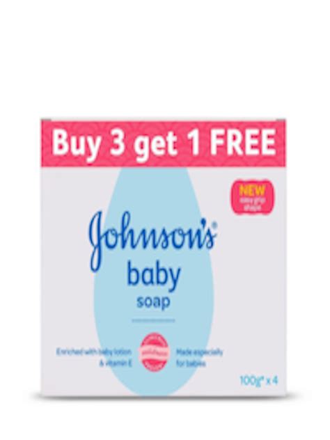 Buy Johnsons Set Of 4 Baby Soaps 100 G Each Baby Body Wash And Soap