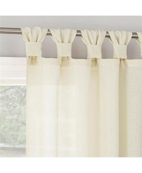 No 918 Hathaway Twist Tab Semi Sheer Tab Top Curtain Panel Macy S