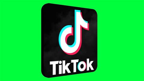 Tik Tok Green Screen Logo Loop Chroma Animation - YouTube