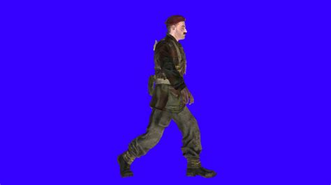 British Commando Walk Animated Left Chroma YouTube