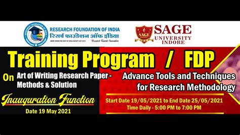 Valedictory Function Day Training Program Fdp Research Paper